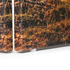 Double-Sided African Elephants & Zebras Animals Canvas Room Divider, 4 Panels, 70" H x 63" L